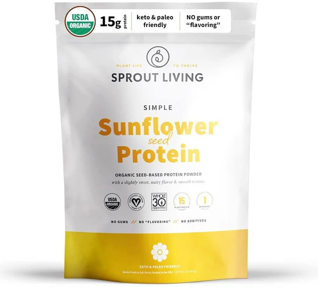 스프라우트 리빙 심플 호박씨 단백질 글루텐 비유유 (5파운드) 프리, 1 Unflavored Sunflower Seed Pr - 쿠팡