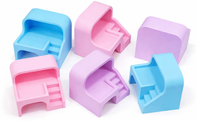 애완 달팽이 햄스터 게코 매끈한 테라스 은신처 중형 대형, 매끈한 은신처 중형, 1개