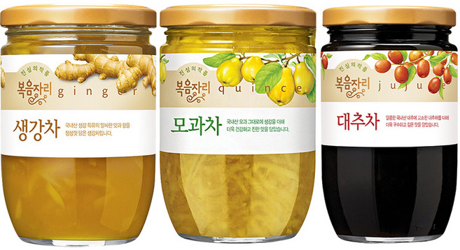 복음자리 생강차 600g *모과차 620g *대추차 460g, 1개