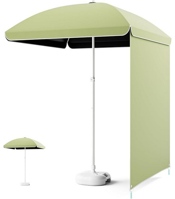 대형 파라솔 그늘막 카페 정원 호텔 커피숍 인테리어 파라솔 4단 높이 조절 야외용, 그린