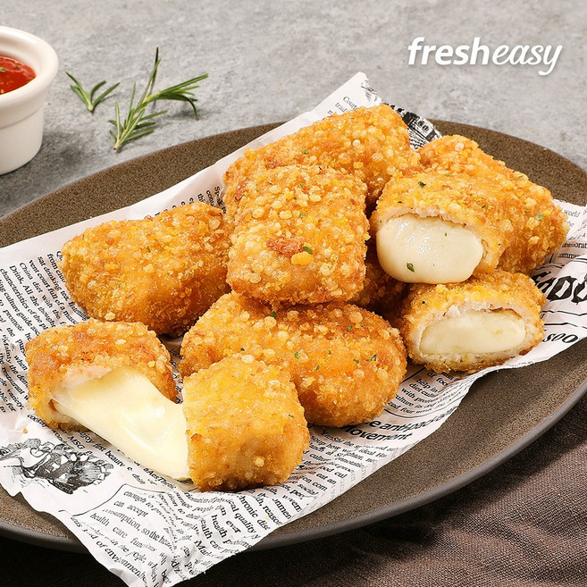 [프레시지] theEASY 닭가슴살 모짜렐라 치킨치즈블럭 치킨까스 330g, 1개