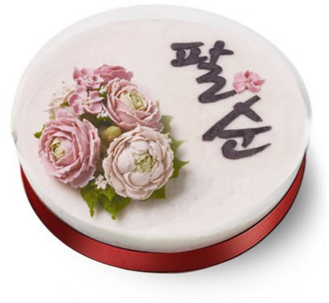 [떡보의하루 본사] 떡케이크 앙금백설기케익(팔순) 전국150여개 매장 직접배달, 2.3kg, 1개