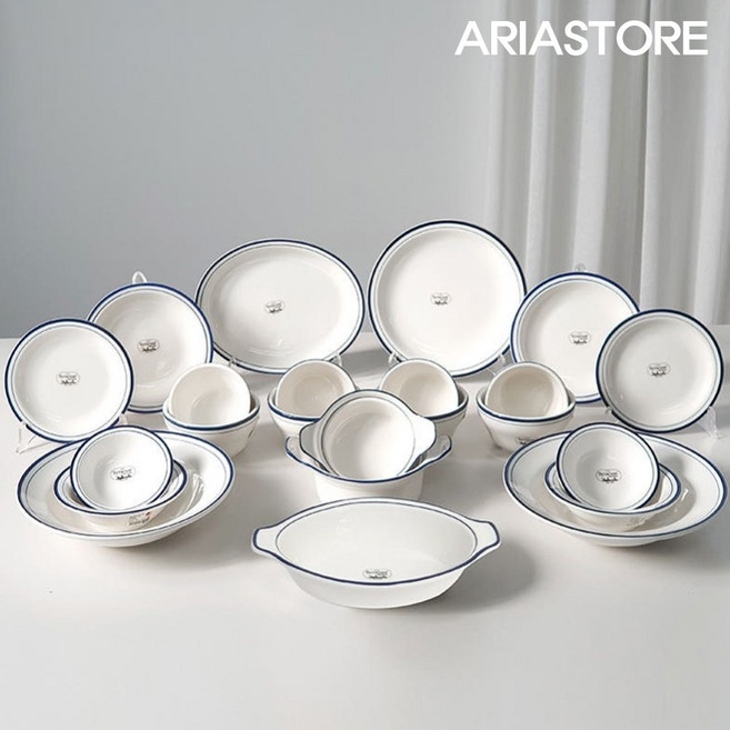 시라쿠스 뉴욕 킹스인 그릇세트 2인 4인, 콜라브라운, 23P, 1세트
