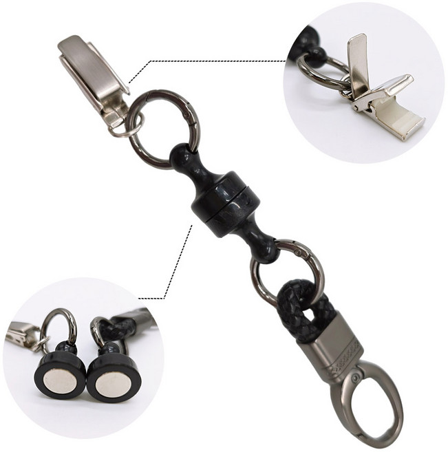 캐디샵 강력 자석 집게 퍼터커버홀더 퍼터키퍼, 1개, 블랙