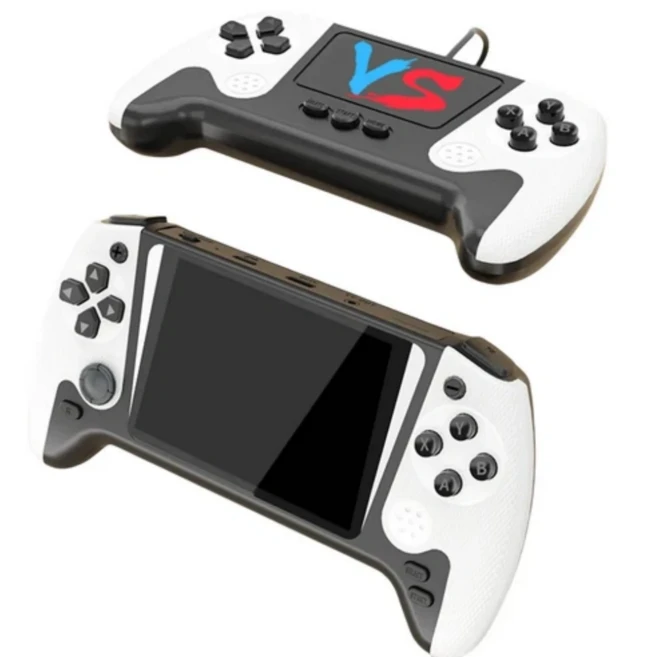 미니게임기 휴대용게임기 500게임 3.5인치 빈티지 클래식 크리에이티브 게임기, 화이트, 화이트 2인용