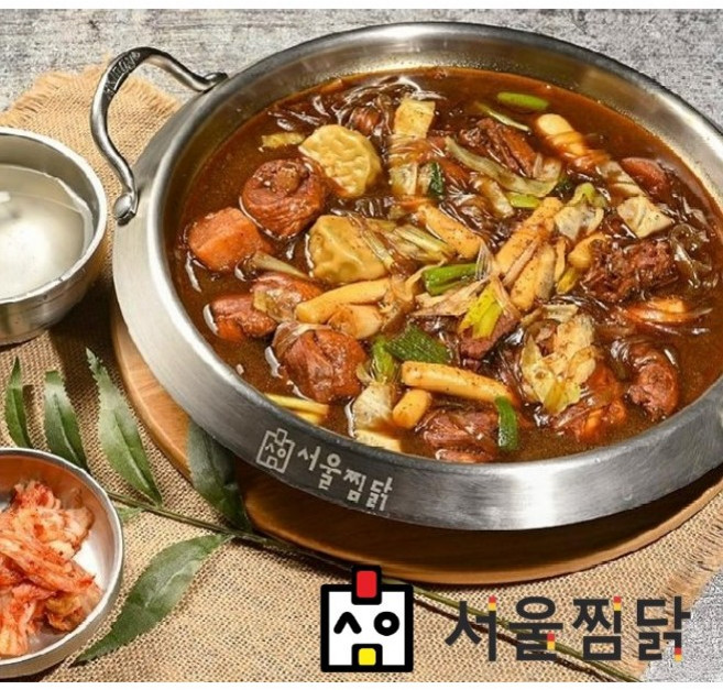 서울찜닭 한마리 당면듬뿍 밀키트 9호 뼈닭 비조리 1900g, 1.9kg, 1개