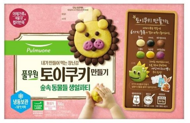 풀무원 토이쿠키 숲속 동물들 생일파티 300g 2개, 옵션 x 2개