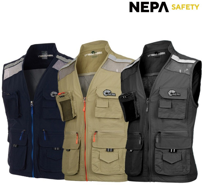 네파 안전조끼 여름 망사 등산 낚시 작업복 7K1EB93