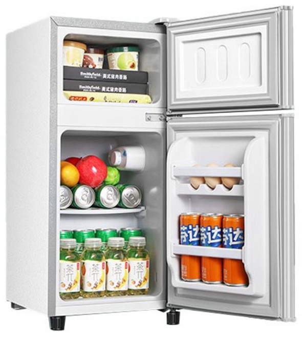 RDYELSETR 미니냉장고 소형 원룸 사무실 2도어 1등급 에너지효율 일반형 음료수 맥주, A