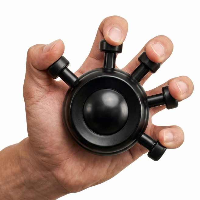 제이로이 손가락 악력기 강화 트레이너, 1개, 블랙