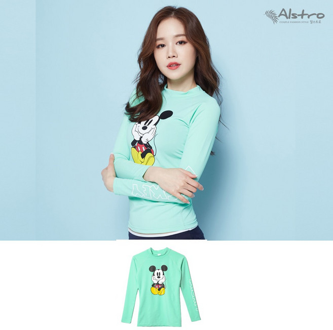 알스트로 모노 미키-민트 래쉬가드, 민트