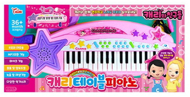씽크 캐리 테이블 피아노 아기피아노 토이피아노 유아 작은 미니, 1개