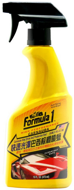 Formula 1 快速光澤巴西棕櫚噴蠟 快速提升光澤 深層保護車漆 操作簡便, 473ml, 1瓶