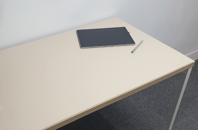 데스커 멀티책상 1200/1400전용 가죽매트, 데스커멀티책상1200, 다운베이지