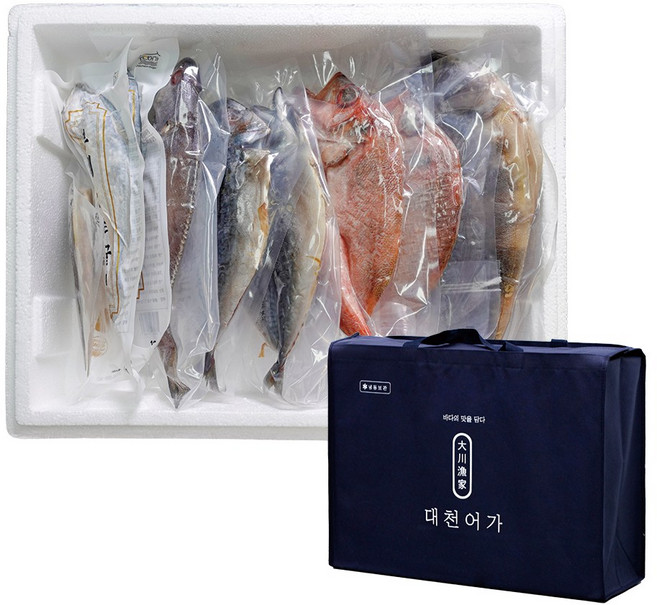 대천어가 반건조생선 냉동 설 선물세트 6종 9미 개별포장, 1개
