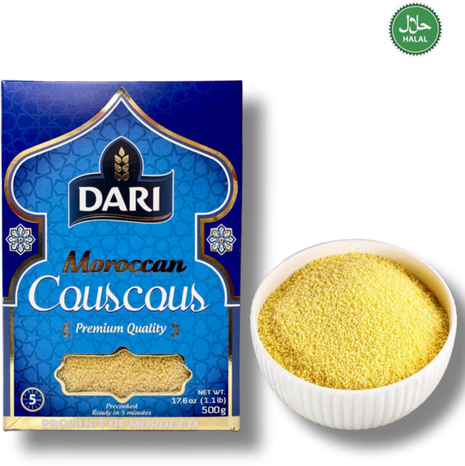 Dari Premium Traditional Moroccan Couscous 다리 프리미엄 전통 모로코 쿠스쿠스, 1개, 1kg