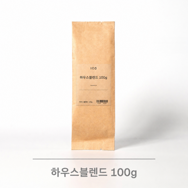 커피공장103 매일 로스팅 신선한 하우스블렌드 핸드드립 l 커피메이커 분쇄, 2개, 100g