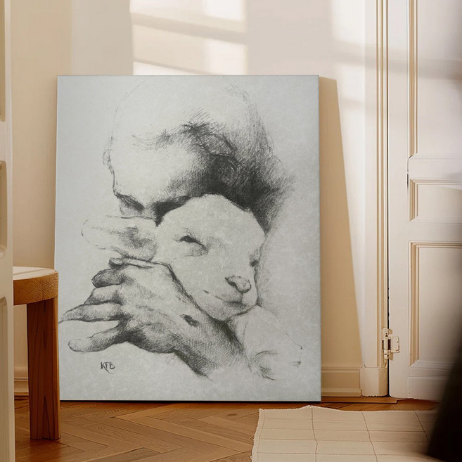 성경액자 말씀 묵상 종교 교회인테리어액자 그림액자 말씀을따르는삶 30종 03, 30.주의어린양