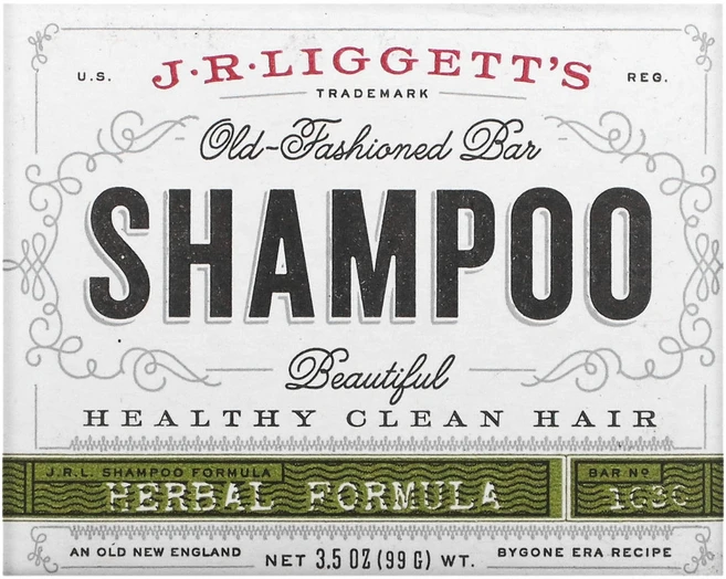 J.R. Liggetts 모발 관리 전통 샴푸 바 허브 포뮬라 99g(3.5oz) 2팩, 1개 - 쿠팡