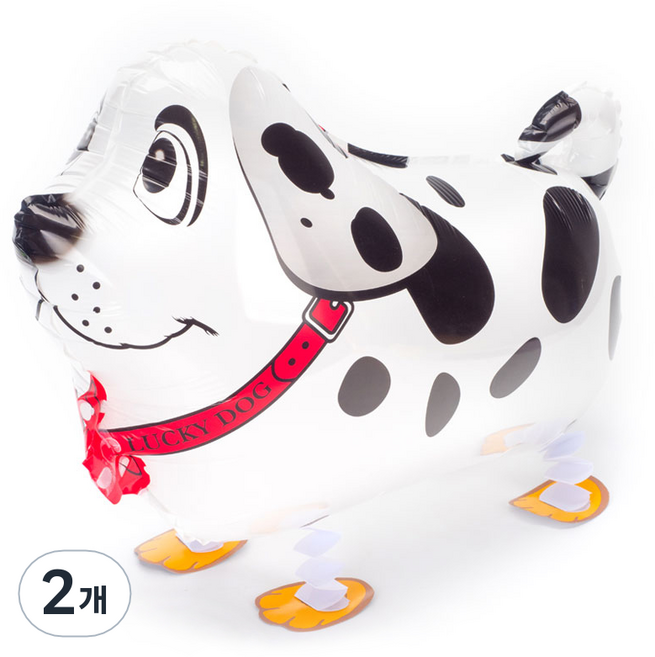동물 은박 걸어다니는 풍선, 달마시안, 2개