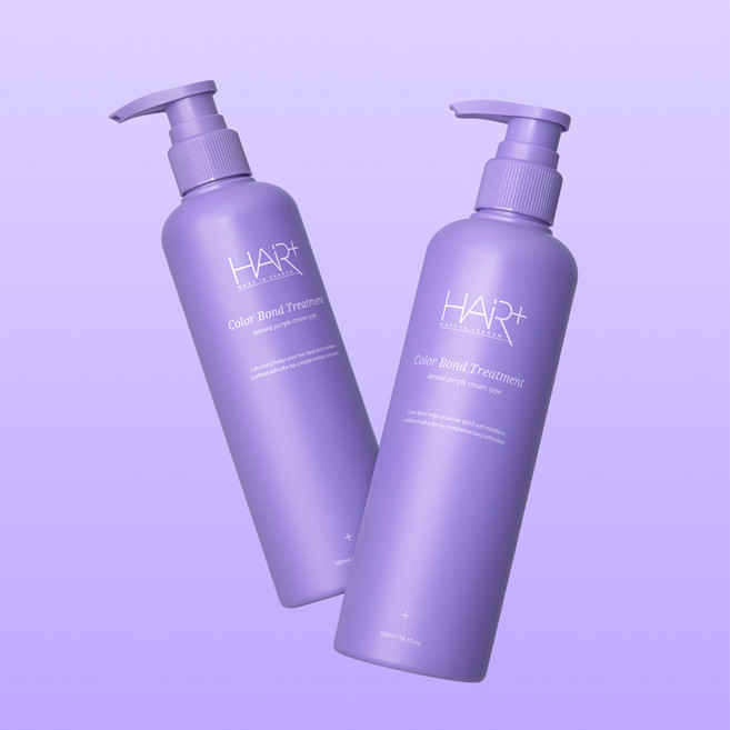 헤어플러스 NEW 염색모 보색 컬러 본드 트리트먼트 300mlX2개, 2개, 300ml
