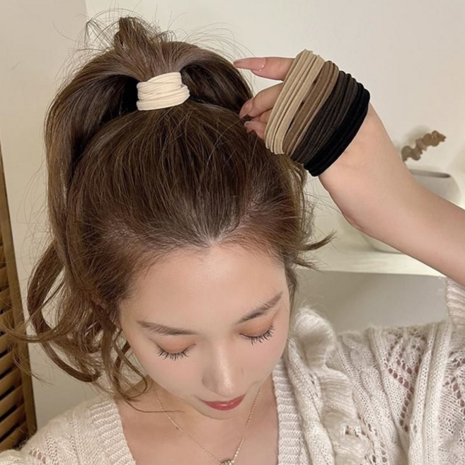 소이린 스트레이트 곱창 머리끈 10p 세트