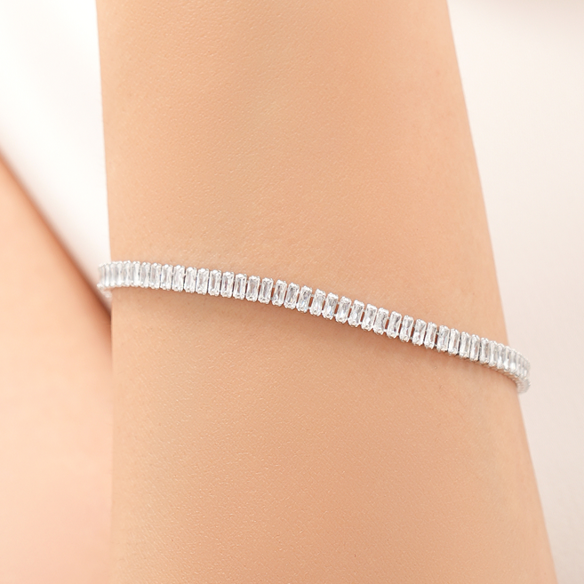 [벨라스톤] 백화점 판매 주얼리 테파테니스 팔찌 슬림 큐빅 테니스 디자인 여성 데일리 레이어드 추천