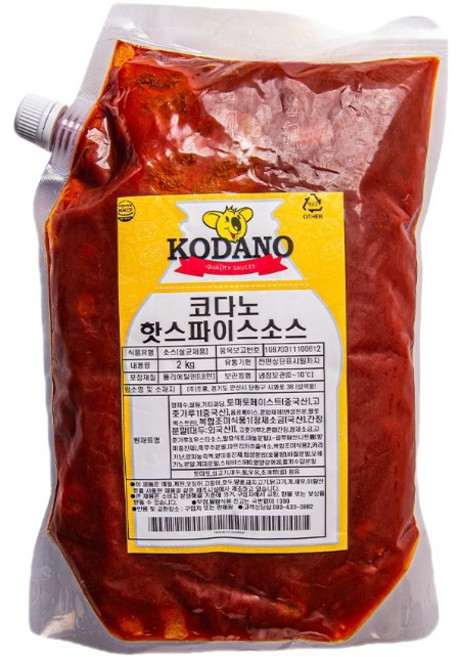 코다노 핫스파이스소스 2KG BOX, 10개