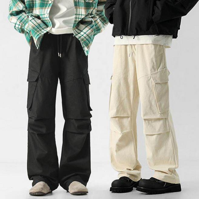 사선 빅포켓 파라슈트 와이드 팬츠 MP2544