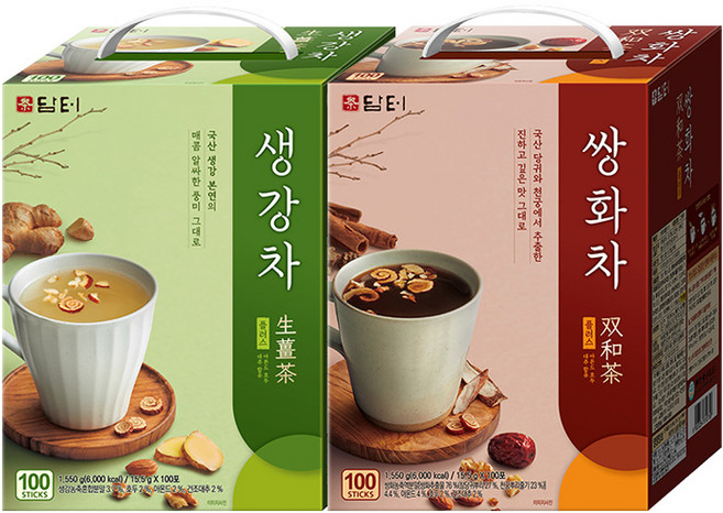 담터 생강차 100T+쌍화차 100T (200T)