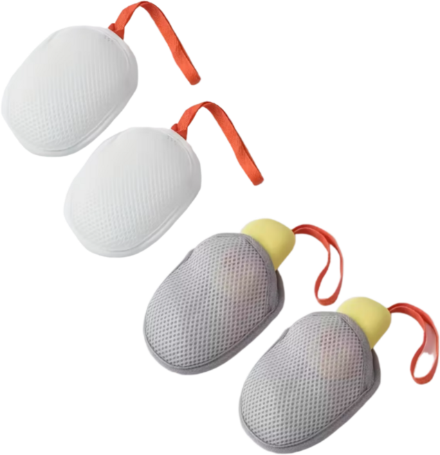 엠디픽 4P 비누거품망 샤워볼 풍성 버블 메쉬, 4개, 1세트, 화이트외