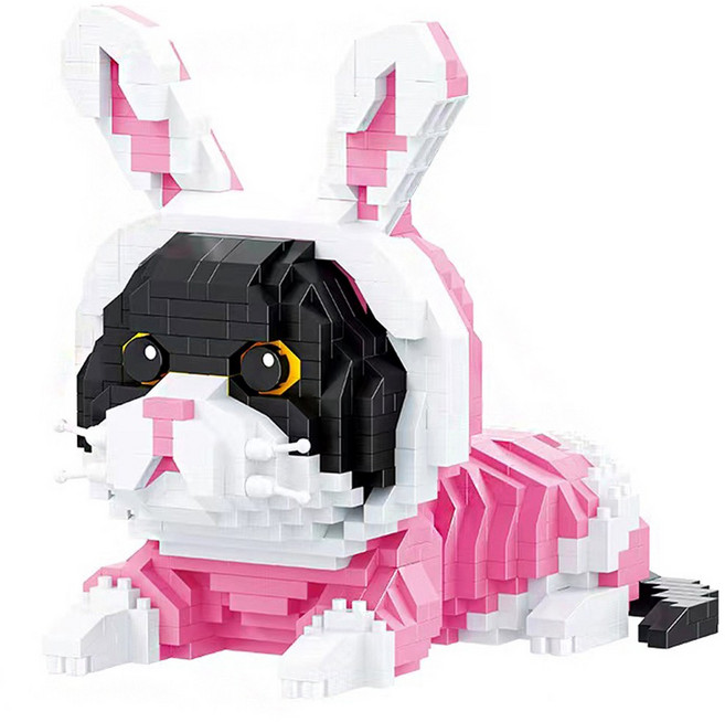 [알꿀밤-나노블럭-마이펫] BA베이비 토끼귀 고양이, 1개