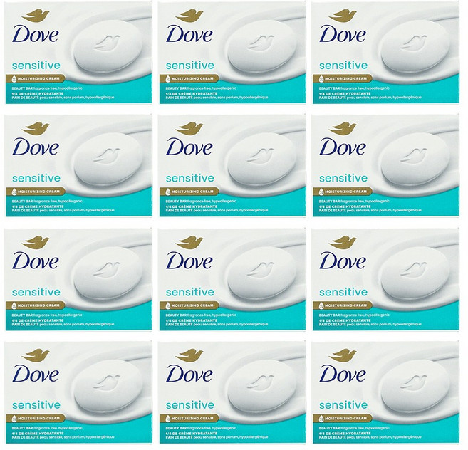 도브 센서티브바 미국 뷰티바 스킨 비누 106g X 12개입, 12개