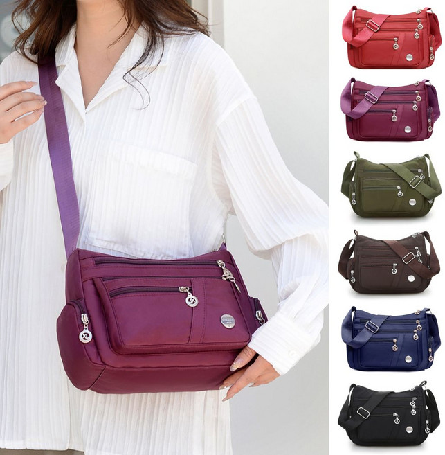 지퍼 숄더백 엄마가방 할머니가방 중년여성 크로스백