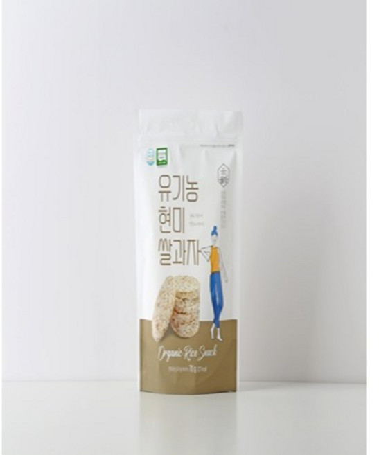 유기농 현미쌀과자 70G 레인보우팜 올작, 1개