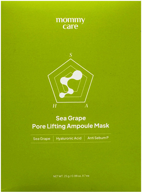 마미케어 바다포도 모공 앰플 마스크팩 25g, 1개, 7개입