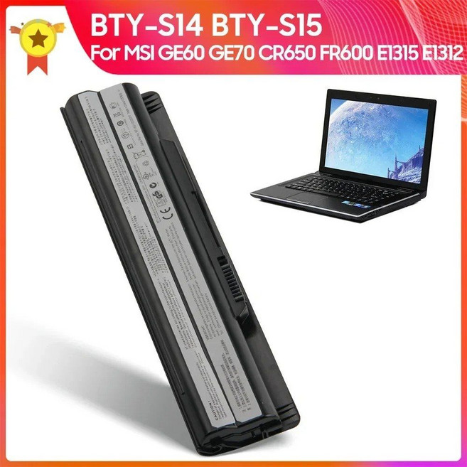 FR600 GE60 CR650 GE70 E1312 E1315 FR700 FX603 FX700 품질 배터리 용 교체 BTY-S14 BTY-S15, 1개