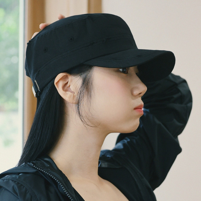 라핑 국내생산 구제 빈티지 군모 여성 남자 사각모 군인모자