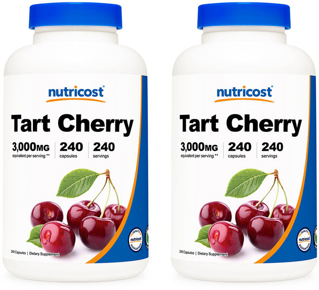 뉴트리코스트 타트체리 Tart Cherry Extract 3000mg 240캡슐 2개, 240정