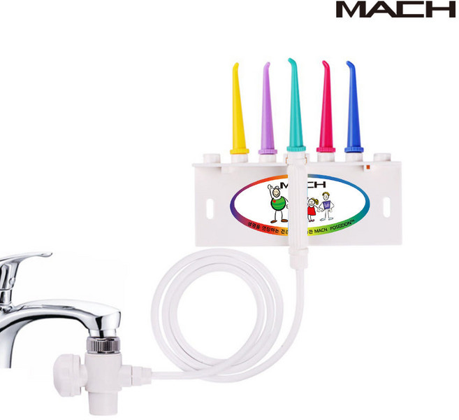 MACH 덴탈스파 구강세정기 수도 직수식 치실 치아세정기 물치실 수도연결 고정식 구강케어 잇몸케어, 혼합색상, MHds8