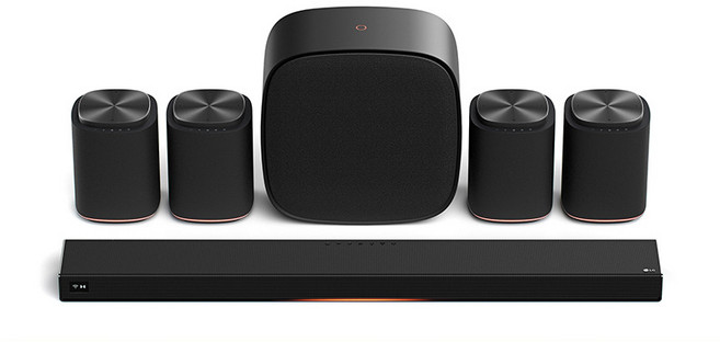 LG전자 사운드 스위트 사운드바 홈시어터, 블랙, H7SAWM74