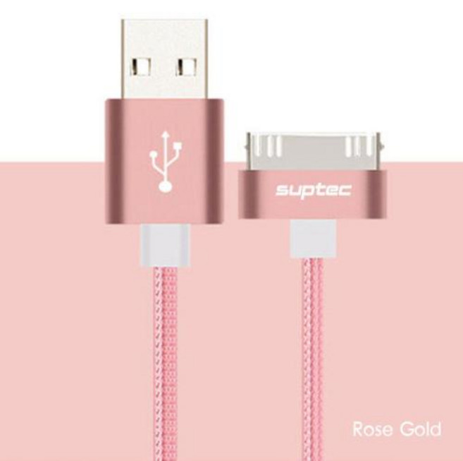 SUPTEC USB 고속 충전 케이블 아이폰 4 4s 3GS 3G 아이패드 1 2 3 아이팟 나노 터치 30 핀 오리지널 충전기 어댑터 데이터 동기화 코드, 03 100cm, 100cm, 100cm, 1개