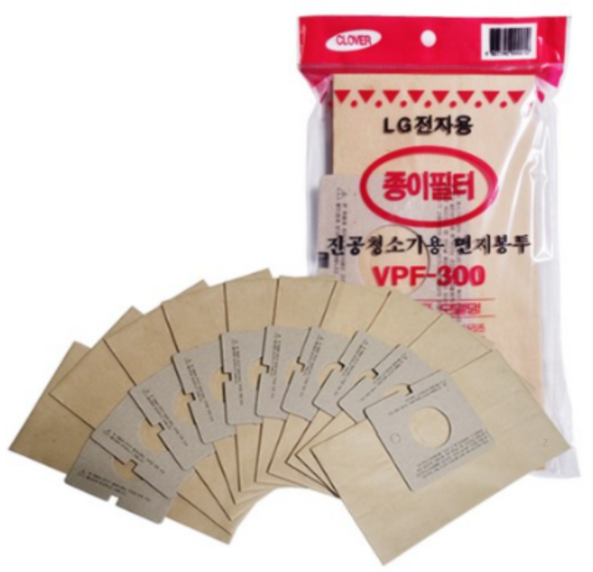 코텍스 진공청소기용 먼지봉투 LG VPF-300, VPF-300 먼지봉투, 8개