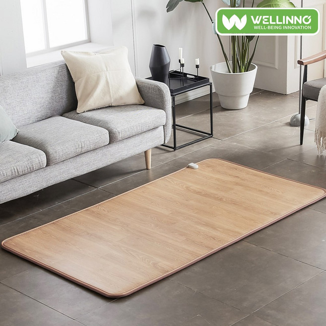 곰표 한일 전기매트 전자파없는 탄소매트 카본 전기장판 거실용, 온돌마루(원목형) 소형(싱글)(100x183cm)