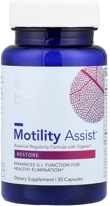 건강에 좋은영양제 Biocidin Botanicals Motility Assist™ Digexin® 함유 식물성 규칙적인 포뮬라 캡슐 30정 지금구입하세요 곧품절되요, 1개 - 쿠팡