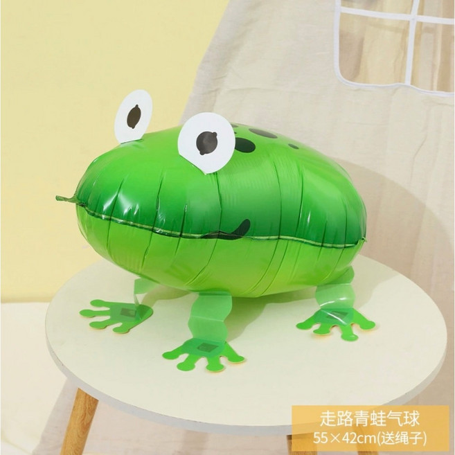 散步氣球 動物氣球 狗狗造型氣球 站立氣球, 1個, 青蛙