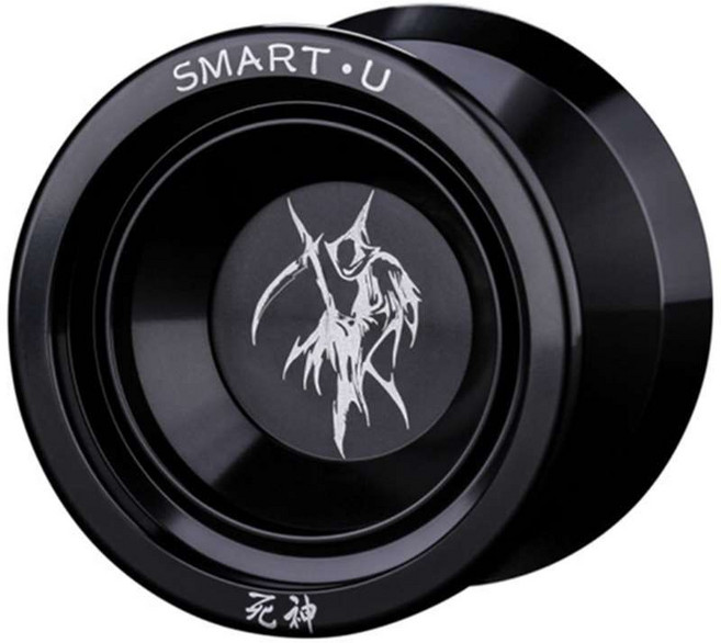 MAGICYOYO 金屬溜溜球 專業合金, 1個, 死神黑（專業2級送6條繩）