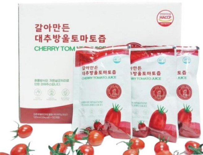 성심팜 물 한방울 넣지 않은 대추방울 토마토즙 6L(120ml x 50포) 1개, 없음