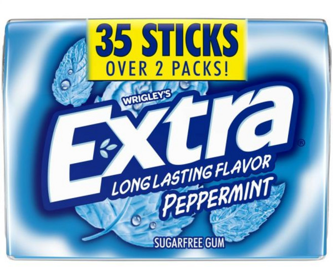 리글리즈 엑스트라 페퍼민트 츄잉껌 무설탕 스틱 RP 35개, 1개