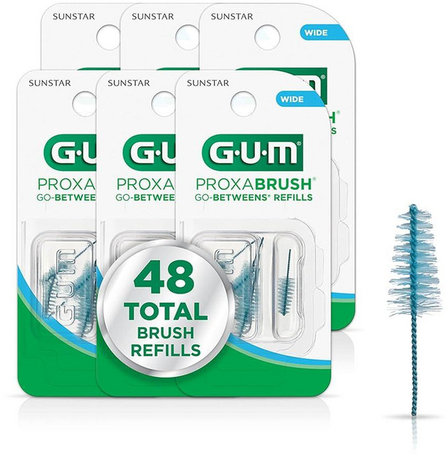 Gum Proxabrush Go-Betweens 치간 브러시 리필 285967, 8